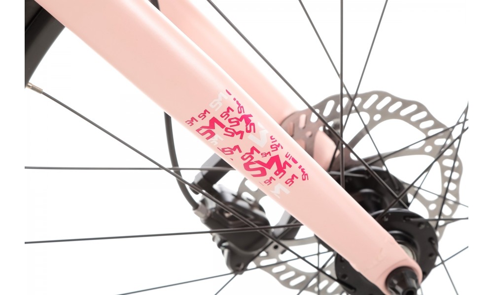 Rower młodzieżowy Storm Bella 24 2.0 2HD - ciemnoróżowy