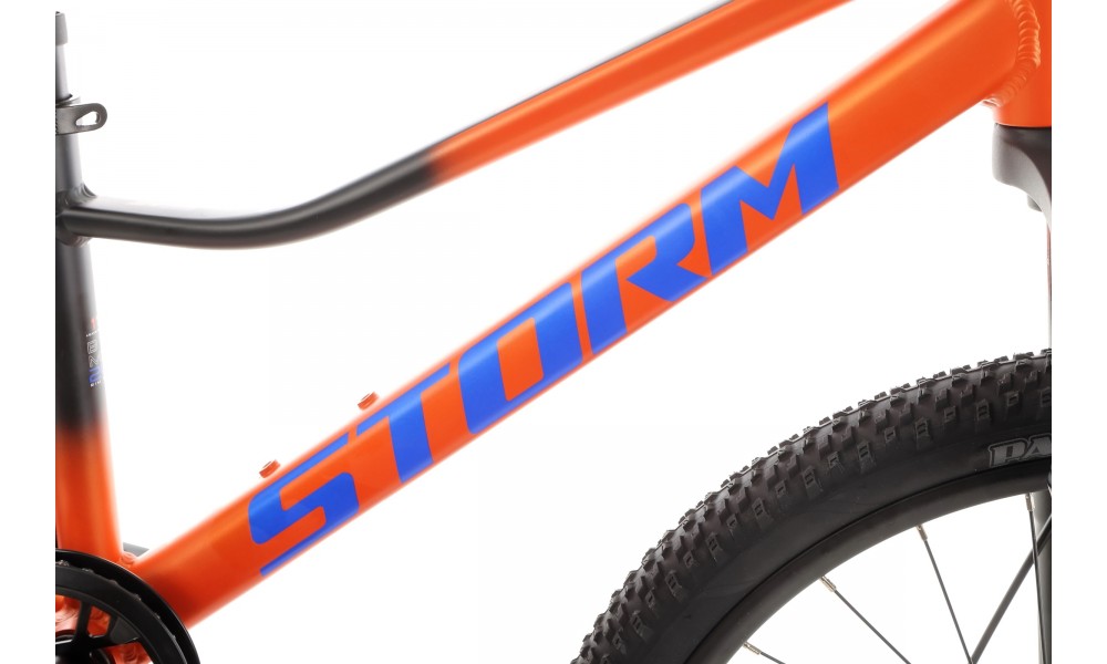Rower młodzieżowy Storm Racer 24 1.0 2MD - pomarańczowo-czarny