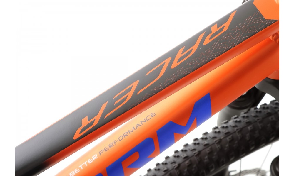 Rower młodzieżowy Storm Racer 24 1.0 2MD - pomarańczowo-czarny