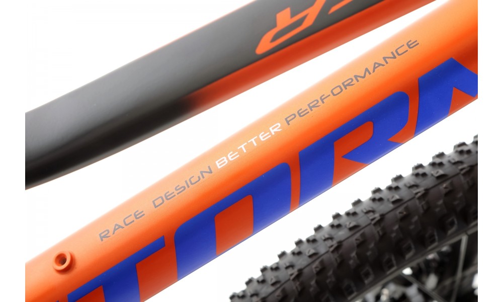 Rower młodzieżowy Storm Racer 24 1.0 2MD - pomarańczowo-czarny