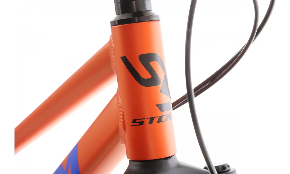 Rower młodzieżowy Storm Racer 24 1.0 2MD - pomarańczowo-czarny