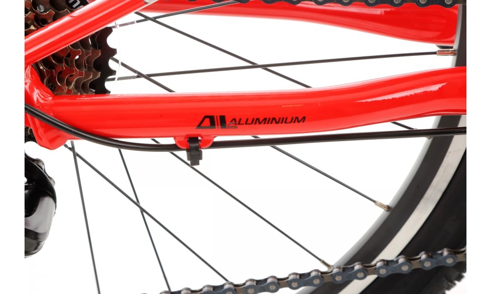 Rower młodzieżowy Storm Rocky 24 - czerwony