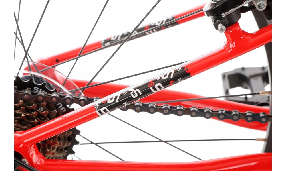 Rower młodzieżowy Storm Rocky 24 - czerwony