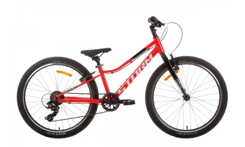 Rower młodzieżowy Storm Rocky 24 - czerwony