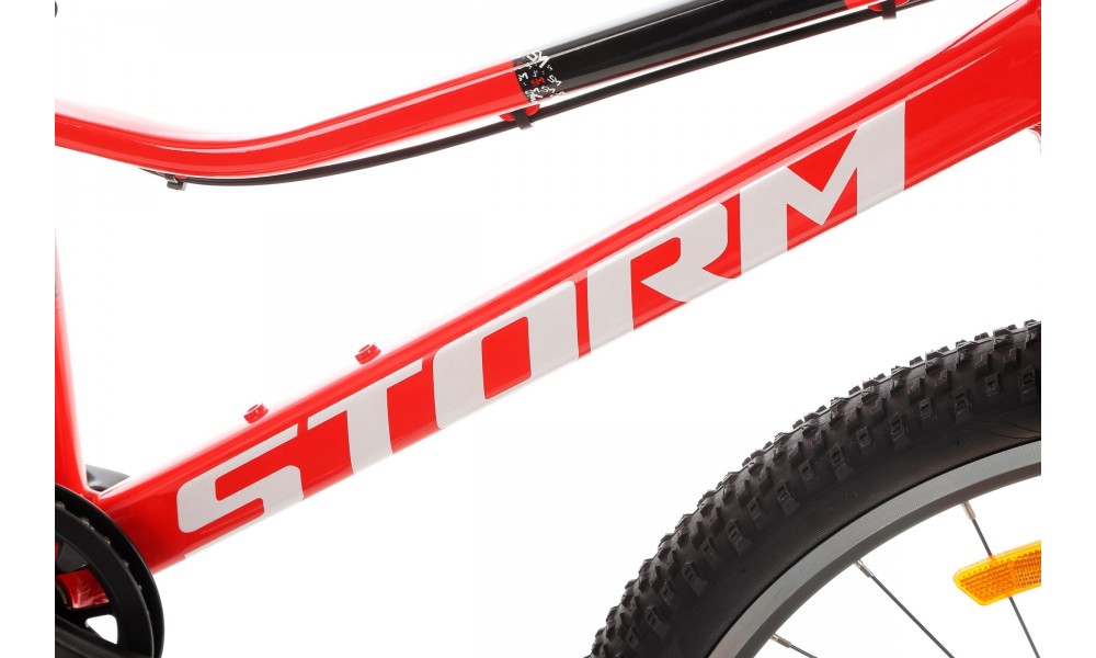 Rower młodzieżowy Storm Rocky 24 - czerwony