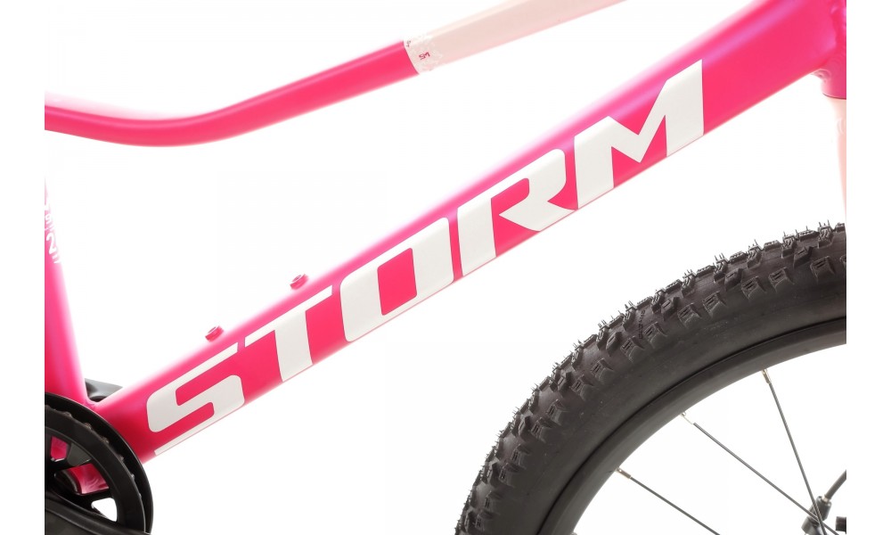 Rower młodzieżowy Storm Bella 24 1.0 2MD - ciemnoróżowy