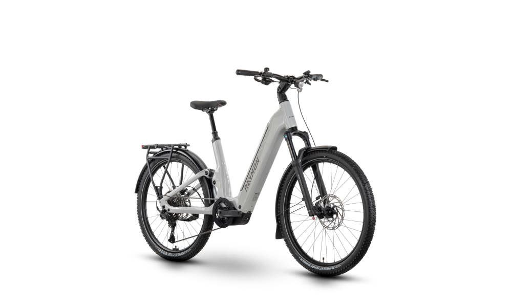 Rower trekkingowy elektryczny R-Raymon Tavano Comp - biały