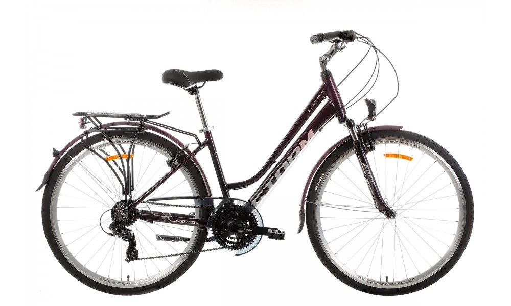 Rower trekkingowy Storm Marathon 1.0 Lady - fioletowy