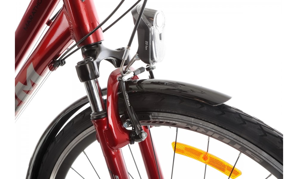 Rower trekkingowy Storm Marathon 1.0 Lady - bordowy