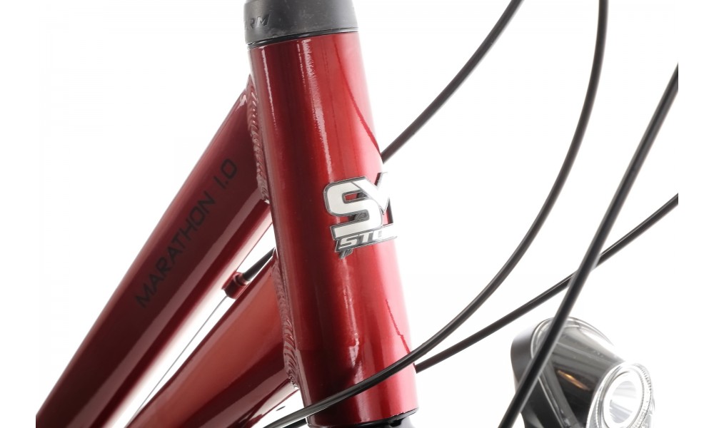 Rower trekkingowy Storm Marathon 1.0 Lady - bordowy