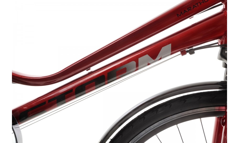 Rower trekkingowy Storm Marathon 1.0 Lady - bordowy