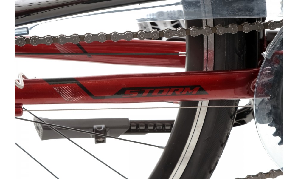 Rower trekkingowy Storm Marathon 1.0 Lady - bordowy