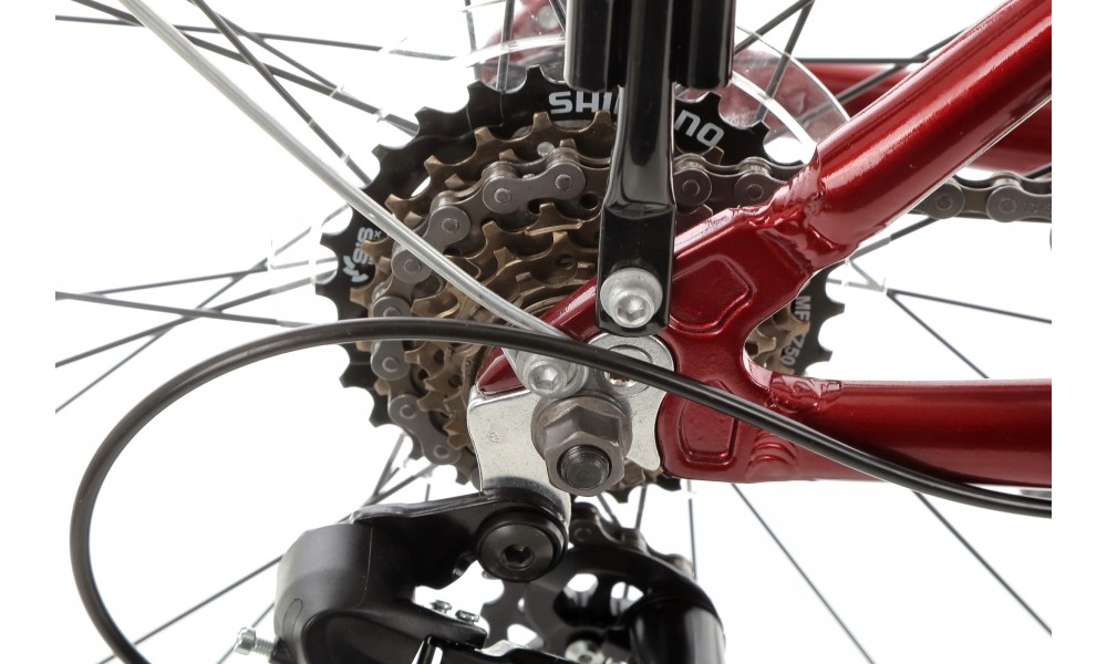 Rower trekkingowy Storm Marathon 1.0 Lady - bordowy