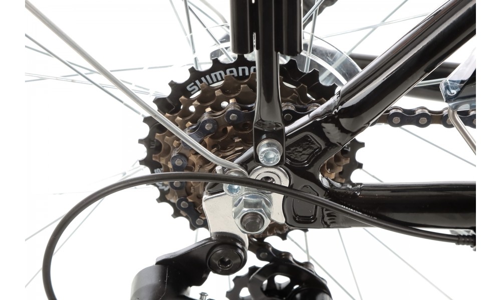 Rower trekkingowy Storm Marathon 1.0 Lady - czarno-różowy