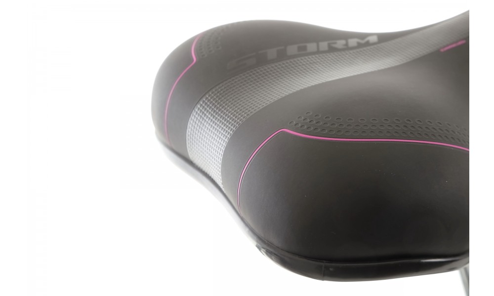 Rower trekkingowy Storm Marathon 1.0 Lady - czarno-różowy