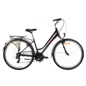 Rower trekkingowy Storm Marathon 1.0 Lady - czarno-różowy 1