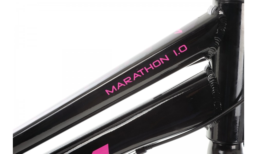 Rower trekkingowy Storm Marathon 1.0 Lady - czarno-różowy