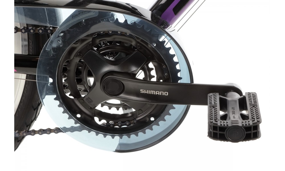 Rower trekkingowy Storm Marathon 1.0 Lady - czarno-różowy