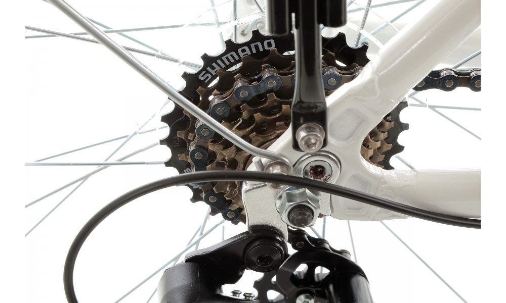 Rower trekkingowy Storm Marathon 1.0 Lady - perłowy