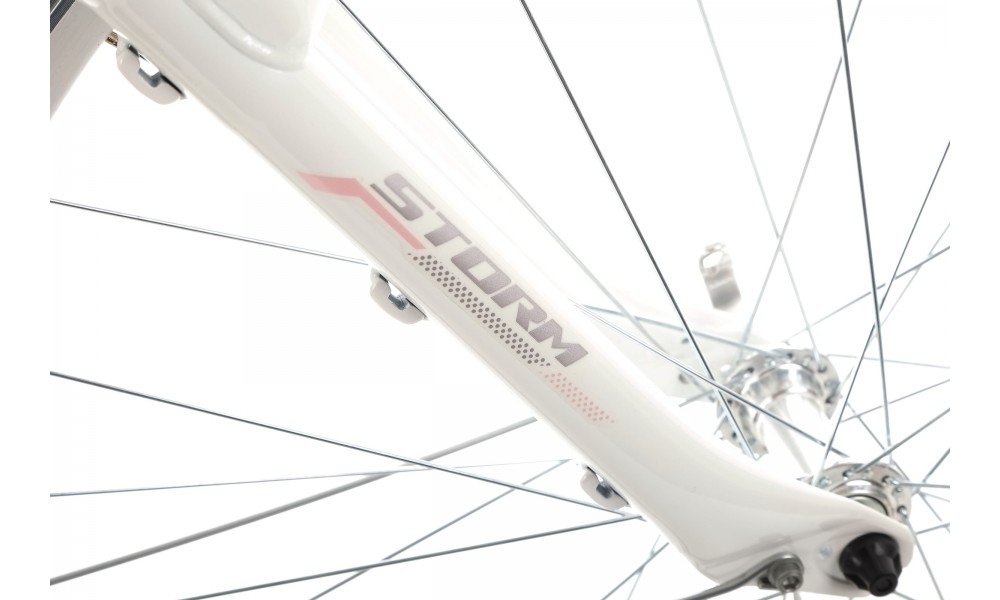 Rower trekkingowy Storm Marathon 1.0 Lady - perłowy