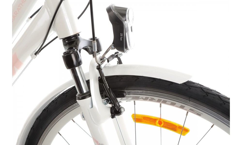 Rower trekkingowy Storm Marathon 1.0 Lady - perłowy