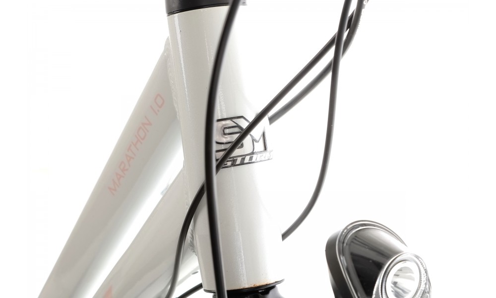 Rower trekkingowy Storm Marathon 1.0 Lady - perłowy