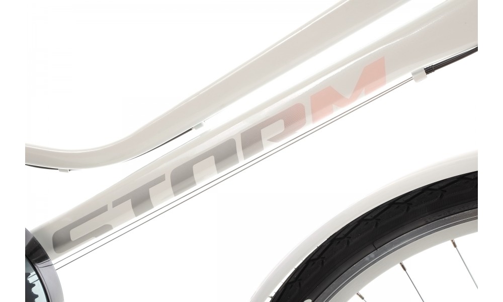 Rower trekkingowy Storm Marathon 1.0 Lady - perłowy