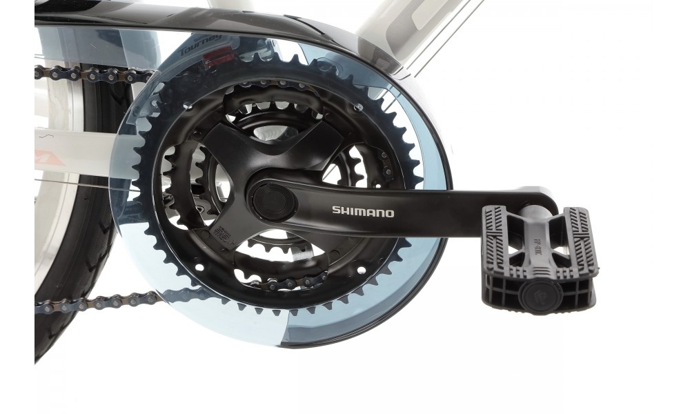 Rower trekkingowy Storm Marathon 1.0 Lady - perłowy