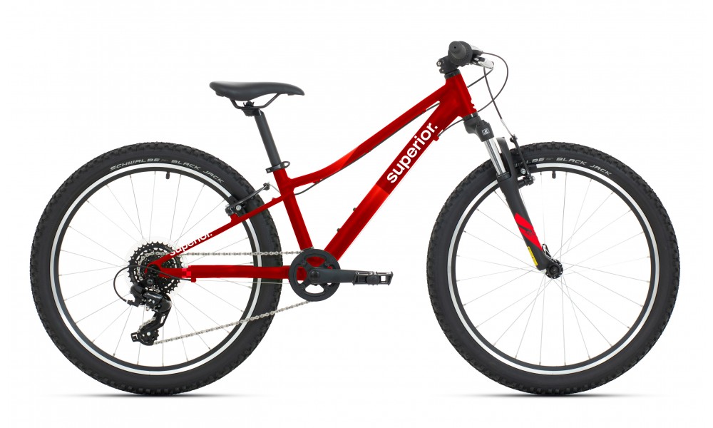 Rower młodzieżowy Superior RACER 24 026 - czerwony