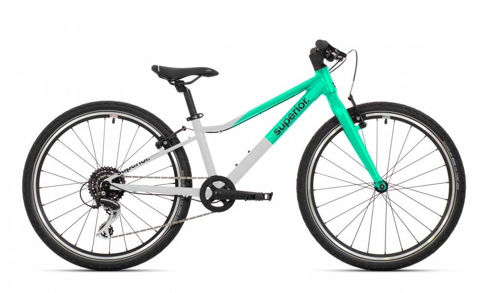 Rower młodzieżowy Superior F.L.Y. 24 VB 026 - szaro-miętowy