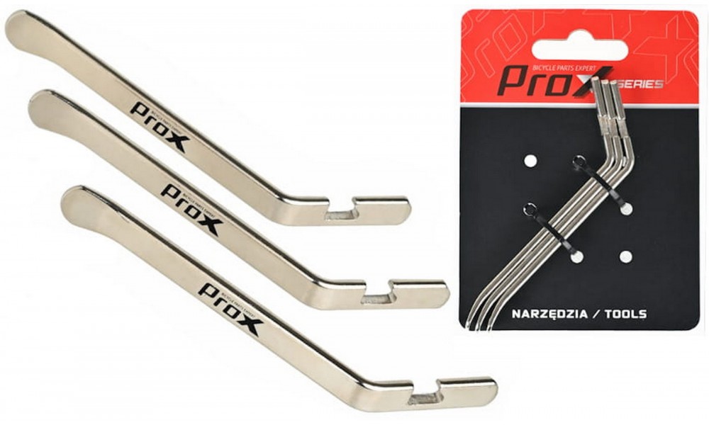 Łyżki do opon Prox 3 szt metalowe 120mm srebrne