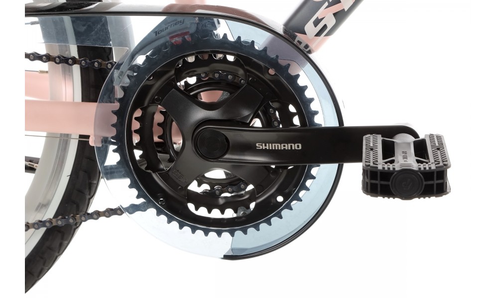 Rower trekkingowy Storm Marathon 26 1.0 Lady - pudrowy róż