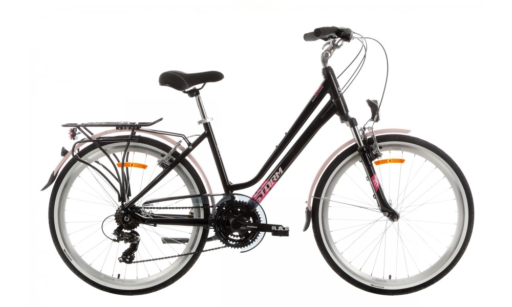 Rower trekkingowy Storm Marathon 26 1.0 Lady - czarno-różowy