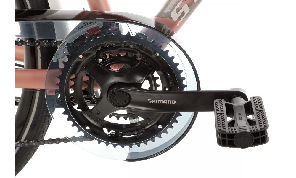 Rower trekkingowy Storm Marathon 7.0 Lady - łososiowy