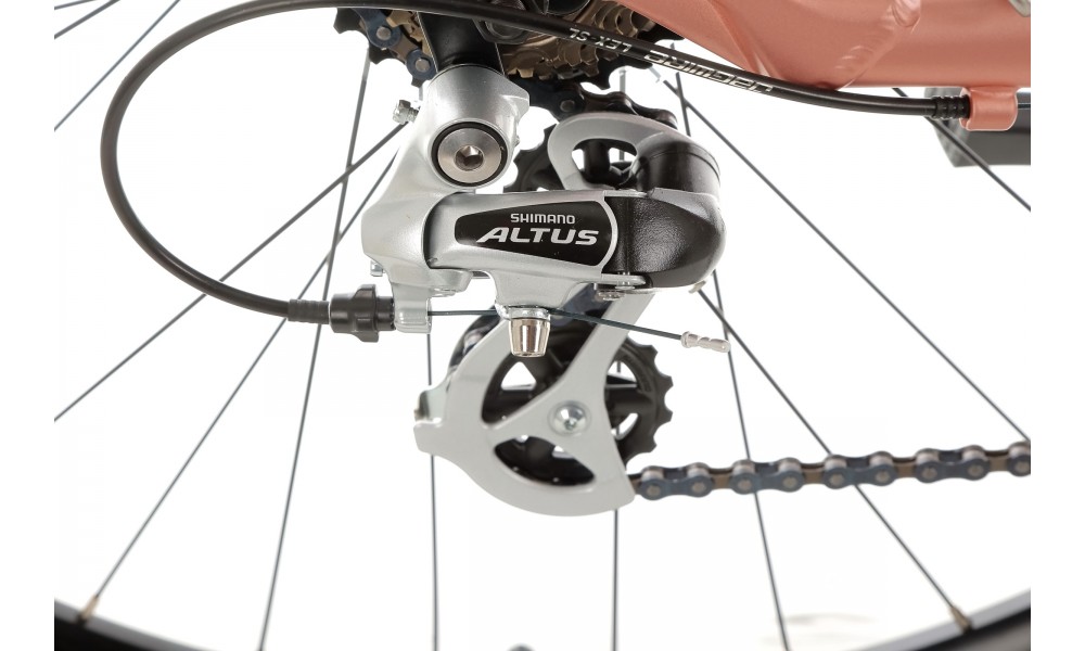 Rower trekkingowy Storm Marathon 7.0 Lady - łososiowy