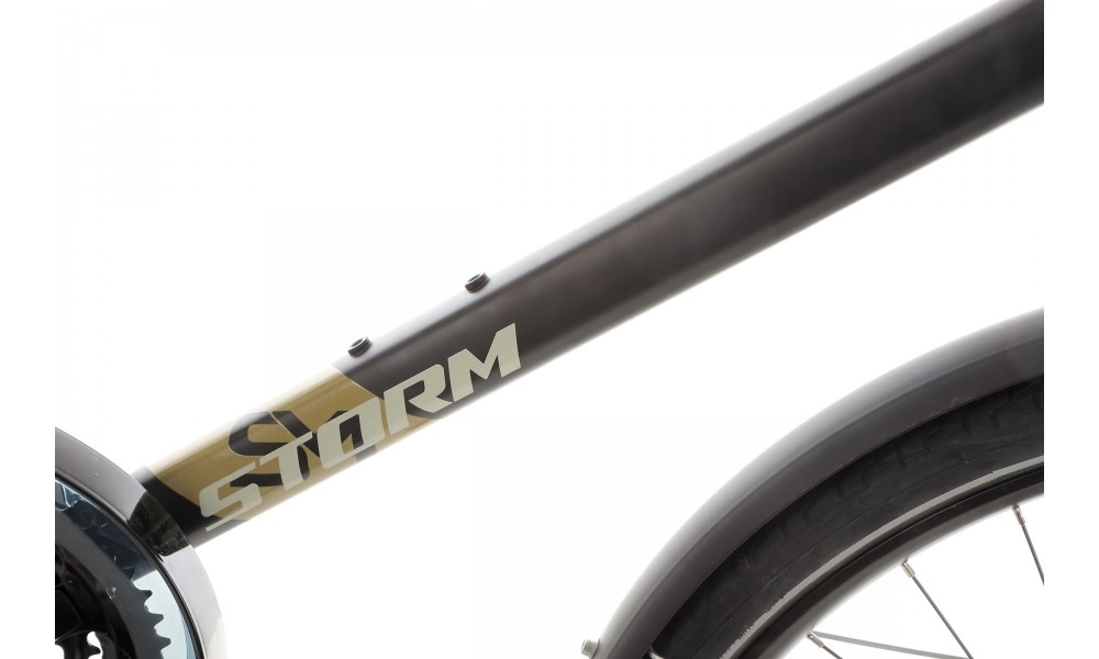 Rower trekkingowy Storm Marathon 7.0 Man - czarno-oliwkowy