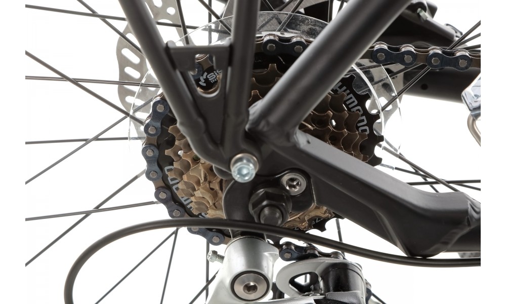 Rower trekkingowy Storm Marathon 7.0 Man - czarno-oliwkowy