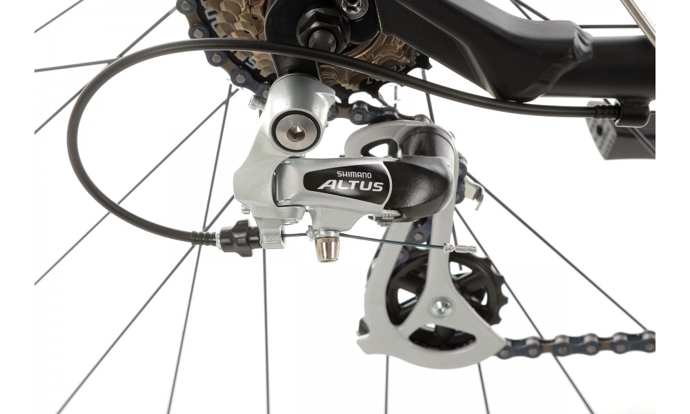 Rower trekkingowy Storm Marathon 7.0 Man - czarno-oliwkowy