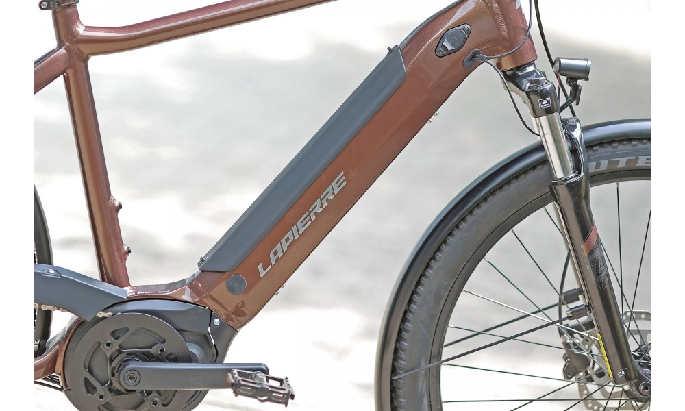 Rower trekkingowy elektryczny Lapierre E-EXPLORER 6.5 High - brązowy