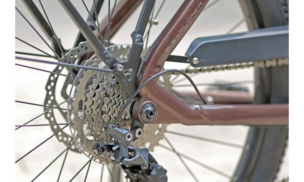 Rower trekkingowy elektryczny Lapierre E-EXPLORER 6.5 High - brązowy