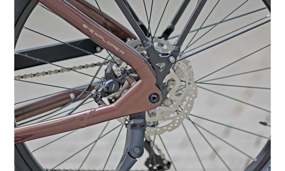 Rower trekkingowy elektryczny Lapierre E-EXPLORER 6.5 High - brązowy