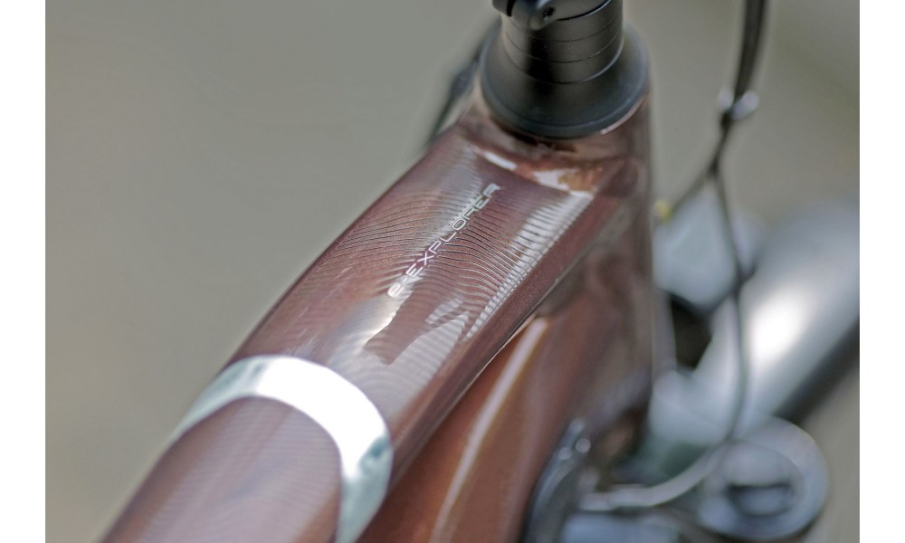 Rower trekkingowy elektryczny Lapierre E-EXPLORER 6.5 High - brązowy