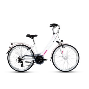 Rower trekkingowy Storm Marathon 26 1.0 Lady - biało-różowy 1