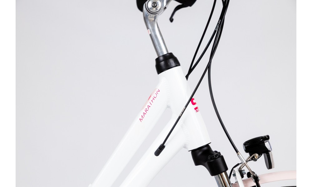 Rower trekkingowy Storm Marathon 26 1.0 Lady - biało-różowy