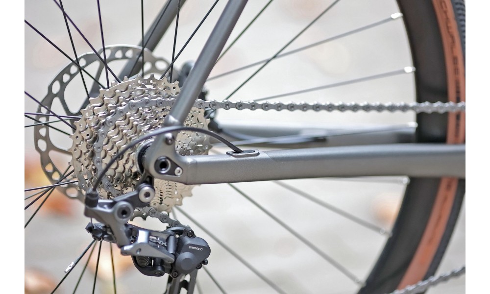 Rower gravel Unibike Geos 2025 - grafitowy