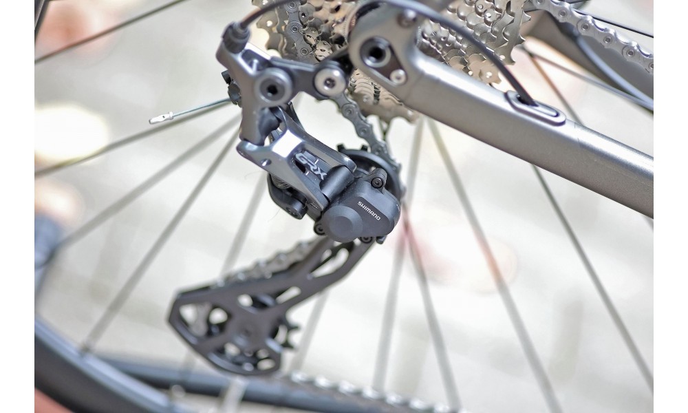 Rower gravel Unibike Geos 2025 - grafitowy