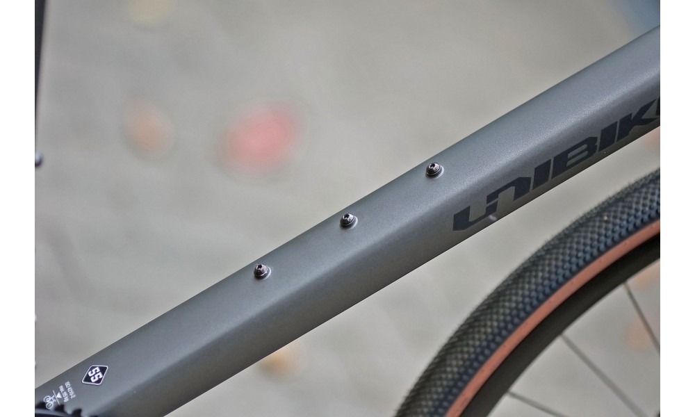 Rower gravel Unibike Geos 2025 - grafitowy