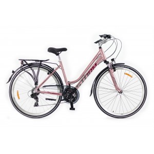 Rower trekkingowy Storm Marathon 1.0 Lady - różowy 1