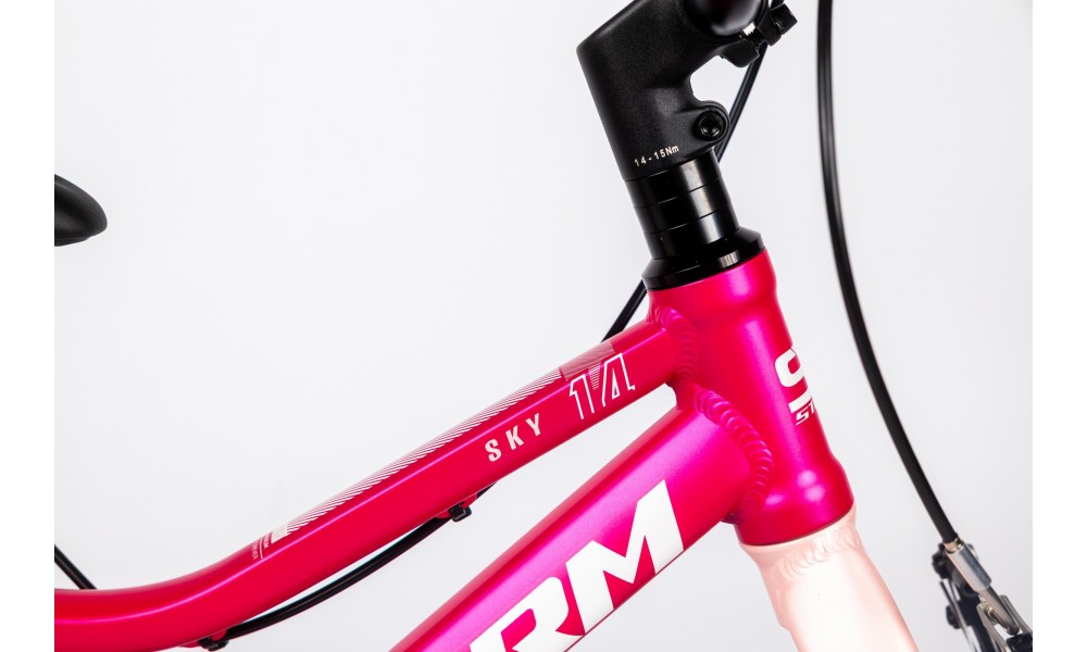 Rower dziecięcy Storm Sky 14 Super Light - ciemnoróżowy