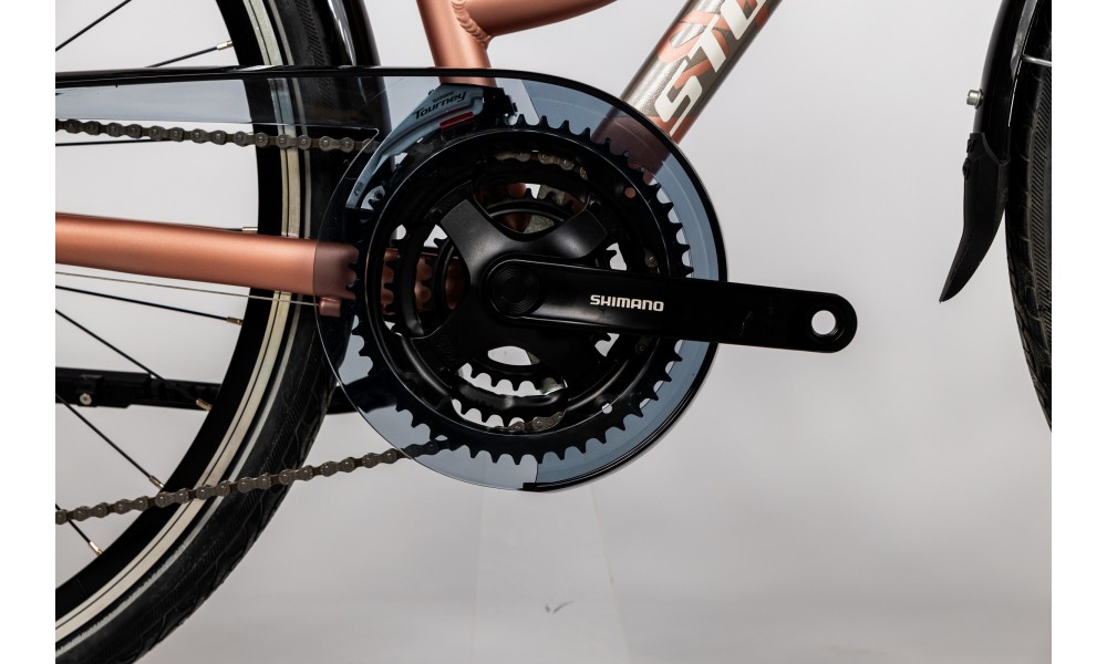 Rower trekkingowy Storm Marathon 6.0 Lady - łososiowy